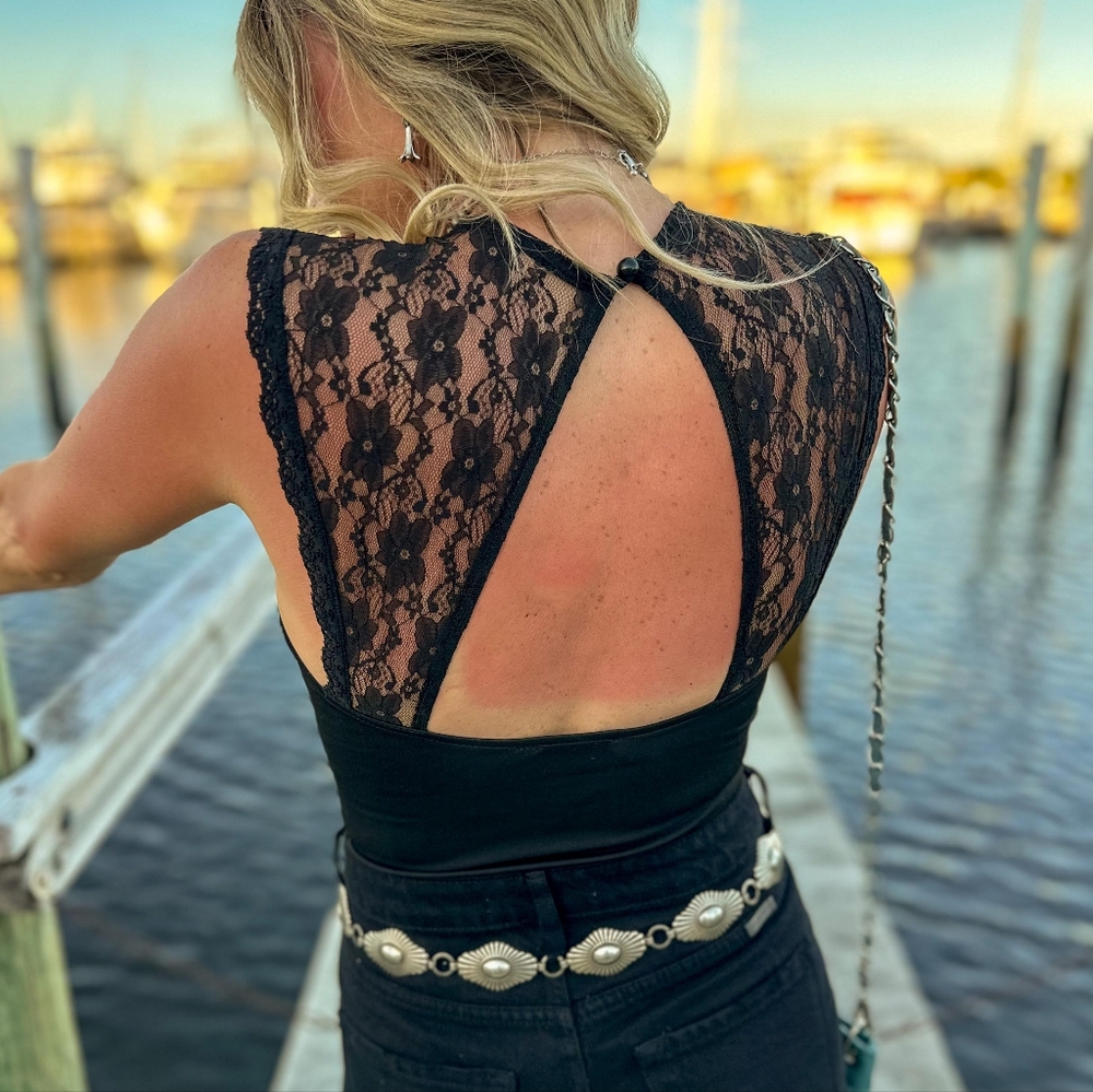 Black Lace Bodysuit